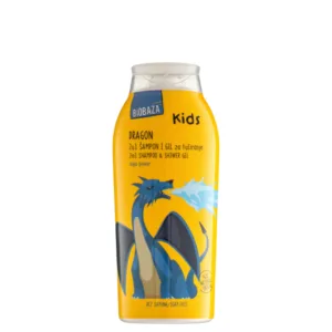 Sampon si gel de dus natural pentru copii cu aloe vera si extract de ceai verde Dragon Biobaza 250 ml