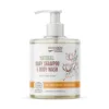 Sampon si gel dus Wooden Spoon pentru copii si bebelusi Cotton Kiss bio 300ml