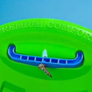 Sanie din plastic cu maner transport Marmat Premium confort pana la 50 kg Verde