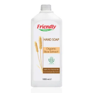 Sapun lichid pentru maini cu extract de orez 1000 ml Friendly Organic