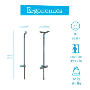 Saritor pentru copii Chillafish Poogi Blue stick pogo