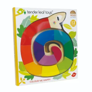 Sarpele colorat din lemn