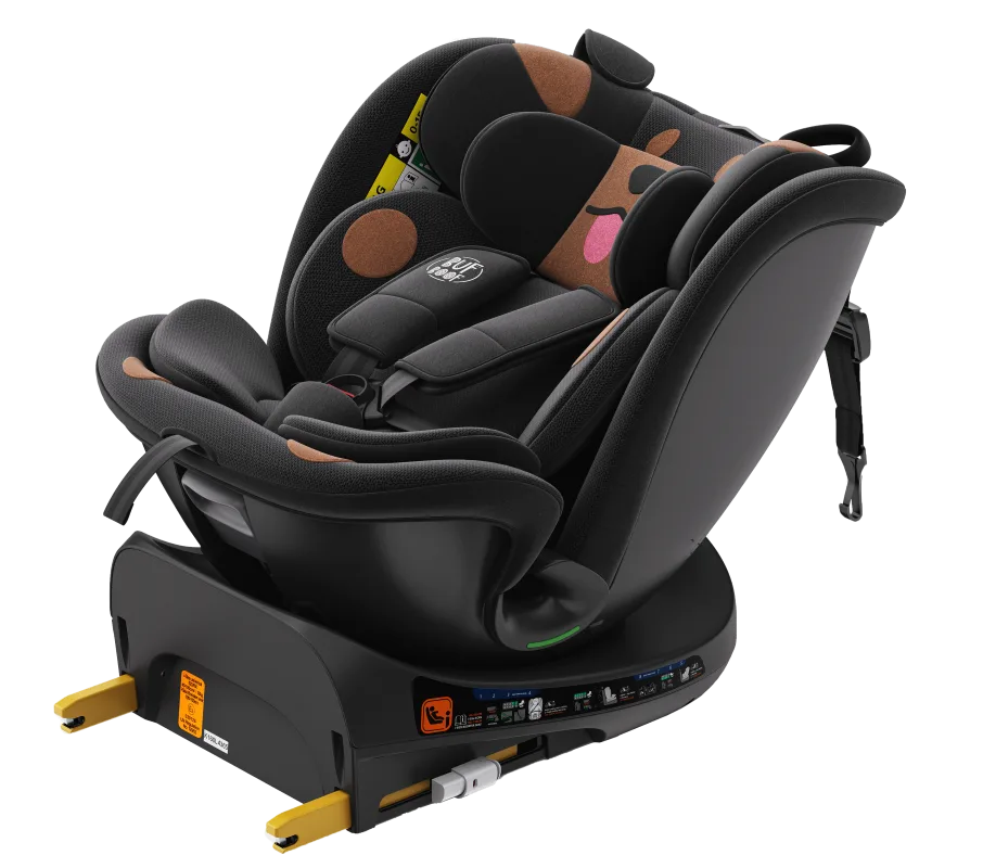 Scaun auto Buf Boof B-Joy Deluxe BlackDog iSize cu isofix