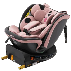 Scaun auto Buf Boof B-Joy Deluxe PinkDog iSize cu isofix