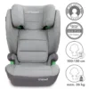 Scaun auto cu Isofix 15-36 Kg Kidwell Weston Light Gray i-Size