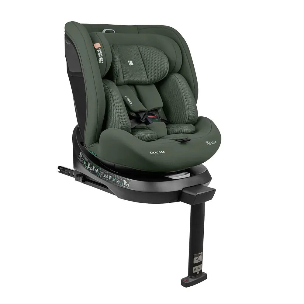 Scaun auto cu isofix Kikka Boo I Orbit 306 I-Size (40-150cm) 2025 Verde Army