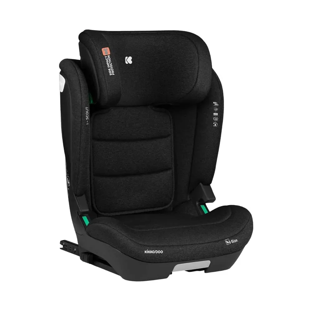 Scaun auto cu isofix Kikka Boo I-Scout 100-150 cm negru