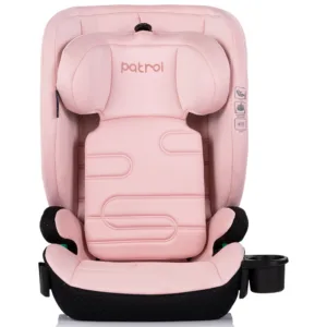 Scaun auto pentru copii Chipolino Patrol Powder Pink I-Size 100-150 cm cu sistem Isofix