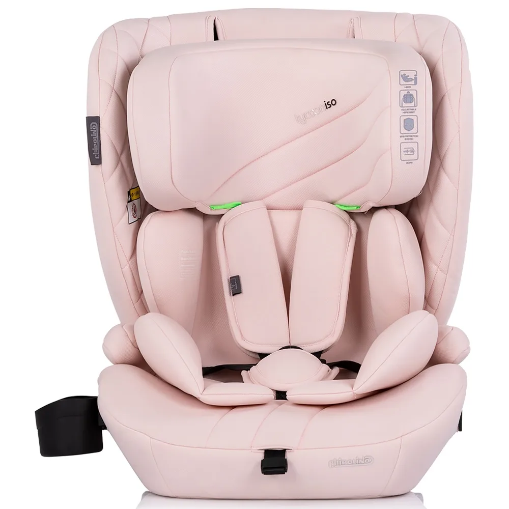 Scaun auto pentru copii Chipolino Tycoon Iso Pink Marshmallow i-Size 76-150 cm cu sistem isofix