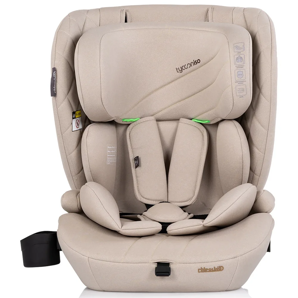 Scaun auto pentru copii Chipolino Tycoon Iso Tiramisu i-Size 76-150 cm cu sistem isofix