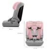 Scaun auto pentru copii Kinderkraft Comfy Pink