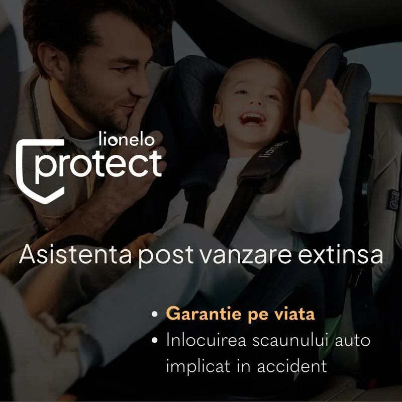 Scaun auto pentru copii Lionelo Levi Fix NegruGri