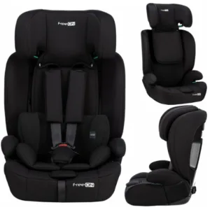 Scaun auto pentru copii Uran I-Size 76-150cm cu tetiera reglabila in 14 pozitii Black