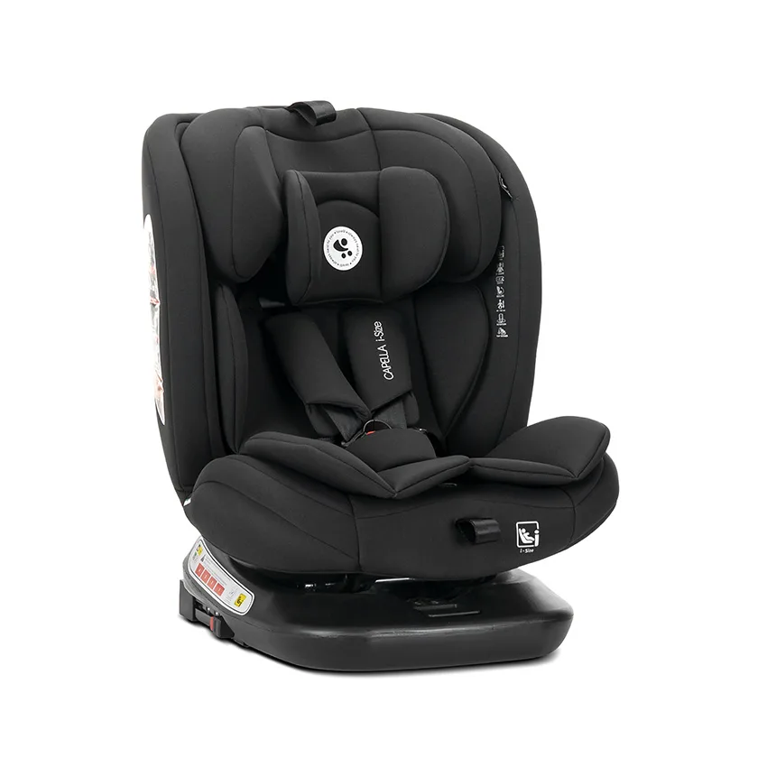 Scaun auto pentru copii i-Size Capella Black cu isofix