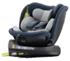 Scaun auto rotativ cu isofix B-Joy Deluxe Buf Boof iSize 40-150 cm blue