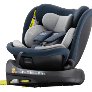 Scaun auto rotativ cu isofix B-Joy Deluxe Buf Boof iSize 40-150 cm blue