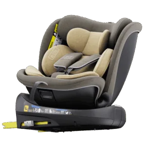 Scaun auto rotativ cu isofix B-Joy Deluxe Buf Boof iSize 40-150 cm lightbrown
