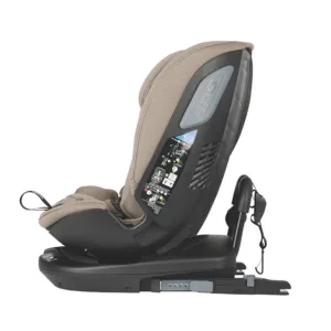 Scaun auto rotativ iSize Coccolle Velsa Taupe Brown cu isofix