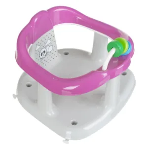 Scaun de baie Maltex Baby pentru bebelusi cu jucarii Panda Roz