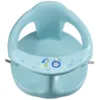 Scaun de baie Little Mom Baby Sit Light Blue design ergonomic cu spatar si cotiere