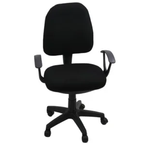 Scaun de birou tapitat cu stofa neagra Off 326