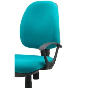 Scaun de birou tapitat cu stofa turcoaz Off 326