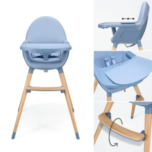 Scaun de masa 2 in 1 Kinderkraft Fini 2 Nordic Breeze