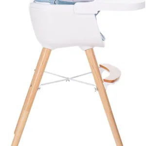 Scaun de masa 2 in 1 Little Mom Woody Blue