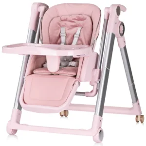 Scaun de masa 2 in 1 transformabil in leagan Chipolino Super Chef Marshmallow cu roti