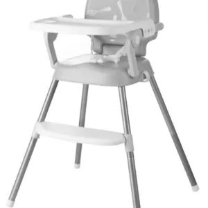 Scaun de masa 3 in 1 pentru copii Little Mom Booster Gray