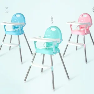 Scaun de masa 3 in 1 pentru copii Little Mom Booster Green