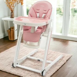 Scaun de masa New Baby Muka Dusty Pink 6-36 luni