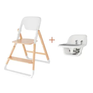 Scaun de masa copii 2 in 1 lemn natur Evolve Ergobaby