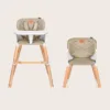 Scaun de masa din fag Koen 2 in 1 transformabil 6 luni+ bej