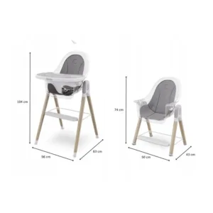 Scaun de masa evolutiv Maya 3 pozitii de inclinare White