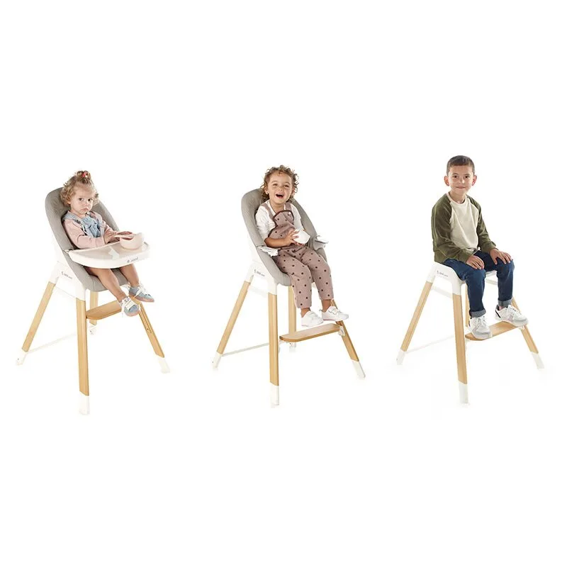 Scaun de masa evolutiv Woody Jane Botanic din lemn