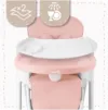 Scaun de masa pentru bebelusi Deli pink
