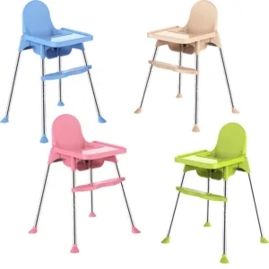 Scaun de masa pentru copii 2 in 1 Little Mom Classic White