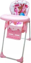 Scaun de masa pentru copii Baby Care CC Cangur Roz reglabil in 3 trepte