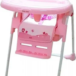 Scaun de masa pentru copii Baby Care CC Cangur Roz reglabil in 3 trepte