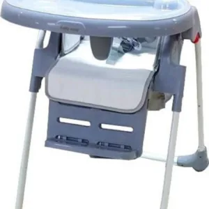 Scaun de masa pentru copii Baby Care CC Happy Friends Gri reglabil in 3 trepte