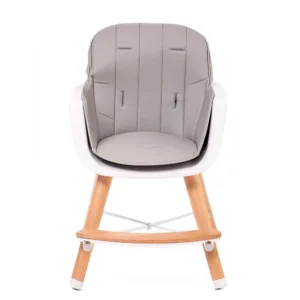 Scaun de masa pentru copii Buba Carino Grey 2 in 1 din lemn de fag
