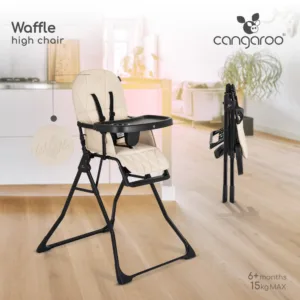 Scaun de masa pentru copii Cangaroo Waffle Beige