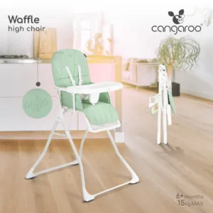 Scaun de masa pentru copii Cangaroo Waffle Green