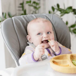 Scaun de masa pentru copii Joie Mimzy Recline ABC Charcoal