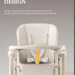 Scaun de masa pentru copii Little Mom White multifunctional 3 in 1