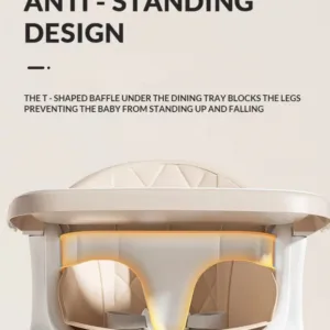 Scaun de masa pentru copii Little Mom grey