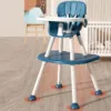 Scaun de masa Little Mom Blue 4in1 pentru copii