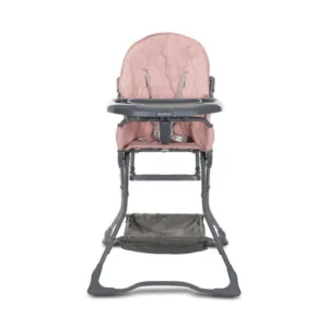 Scaun de masa pentru copii Lorelli Bonbon Rose Leather cu suport pentru picioare
