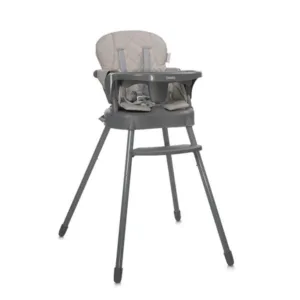 Scaun de masa pentru copii Lorelli Siesta Beige Leather 3 in 1 cu suport pentru picioare
